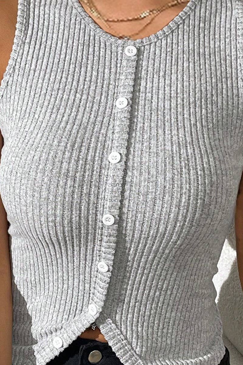 Button Down Sleeveless