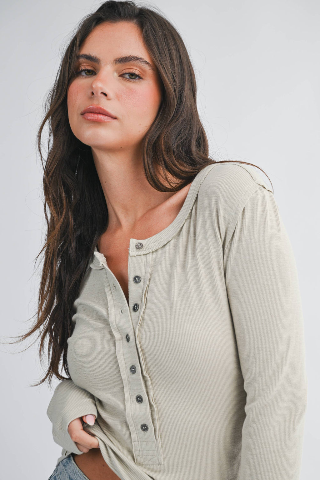 Henley Long Sleeve Top