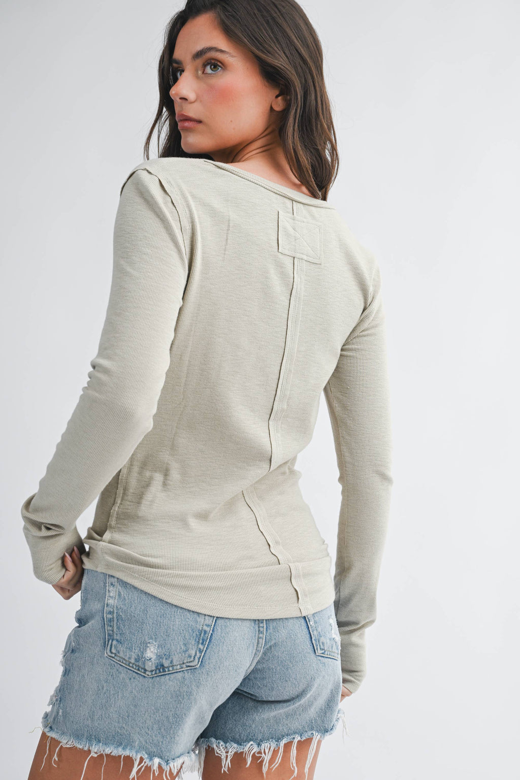Henley Long Sleeve Top